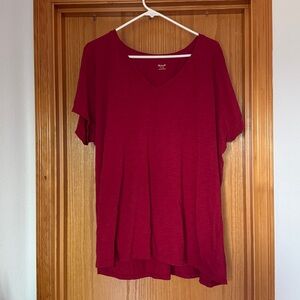 Madewell Scarlet V-Neck Tee